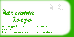 marianna koczo business card
